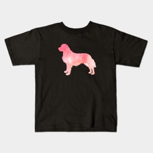 Pink Golden Retriever Kids T-Shirt